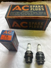 Vintage NOS AC Spark Plugs No. 75 7/8” Thread original in box 10 total picture