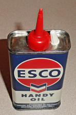 1960's Vintage NOS 4 Oz ESCO Standard Oil CA Handy Oil Can Household Oiler Tin picture