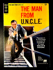 MAN FROM UNCLE #2 (10/65 6.5) 12c SILVER-AGE ROBERT VAUGHN PHOTO COVERS picture