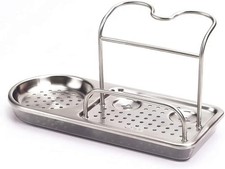 OXO Good Grips Stainless Steel Sink Caddy, Gray - Space Saving Organizer picture