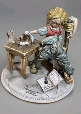 Rare Tiziano Galli Capodimonte Porcelain Figurine - Stanchezza Infantile
