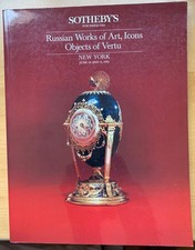 Sotheby's Russian Catalog Imperial  Cuckoo Egg , Malcolm Forbes Autograph 1985 picture