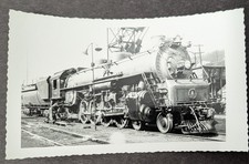 **VINTAGE 1956 BALTIMORE & OHIO RAILROAD STEAM LOCOMOTIVE NO. 5570 BL/WH PHOTO** picture