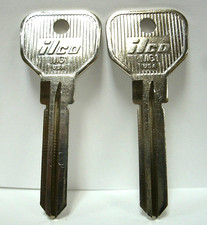 2 Ilco MG1/M81G Key Blanks for Classic British Vehicles-Late 60's to 1980's-NEW picture