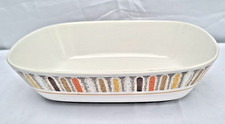 Vtg Noritake Progression Mardi Gras Rectangular Vegetable Serving Bowl 9 1/2” picture
