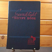 Vintage 1943 Searchlight Recipe Book Hardcover - 16th Edition WWII Era Cookbook picture
