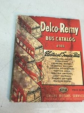 Vintage 1940s Delco Remy Bus Catalog A-103 United Motors Service Manual General  picture