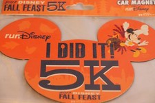 New 2017 runDisney Marathon Car Magnet 5 K I Did It Fall Feast Challenge 5K picture