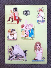 VIZ Vtg Shojo Manga Sticker Sheet + Survey Form (Double-Sided) - 90s / 2000s picture