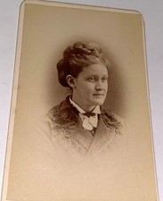 Rare Antique ID'd Victorian American Teacher Carrie Howe Tucker MA CDV Photo US picture