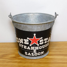 Vintage 1990s Lone Star Steak House Advertising Metal Handled 5