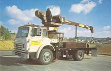 1980 Escondico CA Echert Home Builders Crane COE semi truck Postcard B1 picture