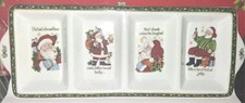 Portmeirion Studio “A Christmas Story” 4 Section Server Dish w/box picture