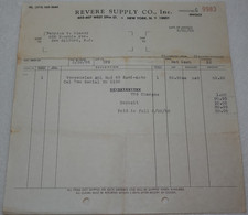 Revere Supply Company New York 1966 Venezuelan ABL 7mm Rifle Purchase Receipt picture