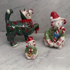 VTG AMY LACOMBE WHIMSICLAY CHRISTMAS CAT Collection  picture