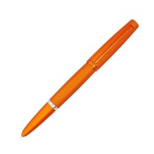 Diplomat Viper Fountain Pen Fine/Medium Point in Orange Guilloche - NEW in Box picture