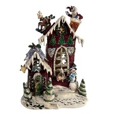 Heather Goldminc Blue Sky Clayworks Christmas Santa's Place Retired 2001 RARE picture