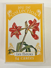 Vtg Heron Les Fleurs Playing Cards Deck Sealed Botanical Flower Art France New picture
