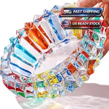 Crystal Glass Ashtray, Sparkly Cigar Cigarettes Ash Tray, Ashtrays for Smoker... picture