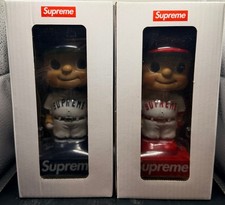 Supreme SS23 Bobblehead Lot Red + Navy Blue NIB Baseball Pair Box Logo picture