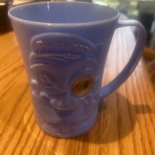 VINTAGE LIGHT BLUE POPEYE THE SAILOR MAN PLASTIC MUG picture