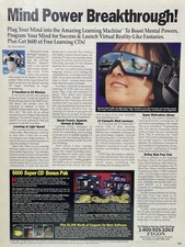 Vintage Mind Power Breakthrough Learning Machine CD Print Ad 1994 picture