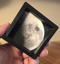 Genuine Moon Rock, XL Lunar Meteorite Interactive Display w/ Authenticity Card picture