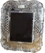 Mikasa Timeless Love Crystal Picture Frame 15x12.5 Large Ornate Holds 7x9 Photo picture