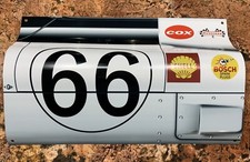 WOW Jim Hall CHAPARRAL 2E CHEVROLET Side View RACE Car DOOR Sign NUMBER 66 picture