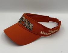 Vintage Disney Animal Kingdom Visor Hat Orange Tree of Life Walt Disney World picture