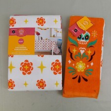Dia De Los Muertos Calavera Luis Pinto Oblong Tablecloth Kitchen Towels Lot picture