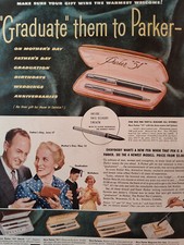 1951 Esquire Original Art Ad Advertisement PARKER 51 Pen Front Cover picture