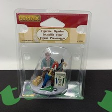 Lemax Caddington Village Accessory Umbrella Vendor & Repairman Figurine Xmas picture