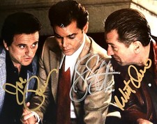 Goodfellas Robert De Niro Joe Pesci Ray Liotta Signed Autograph 8x10 Photo HD226 picture