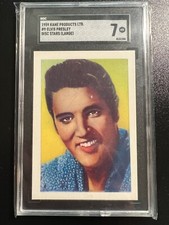 NEAR MINT  ELVIS PRESLEY in 1959 Kane Disc Card. PSA Certified. picture