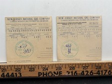 1952 New Jersey Natural Gas Company Billhead Bill Receipt Vintage picture