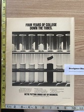 Partnership For Drug Free America Vintage 1989 PAPER Print Advertisement picture
