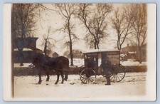 Mt. Vernon New York Willow Brook Dairy Palmer & Morse Wagon RPPC Postcard c1910 picture