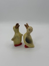 Vintage Ceramic Duck Bird Salt Pepper Shakers Figural Pair Kitchen Decor picture