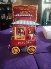 1992 Enesco Popcorn Carnival Deluxe Action Music Box (Pristine Condition w/Cord) picture