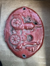UF Fire Mark United Firemen's Insurance Co Philadelphia Sign Marker Plaque U F  picture