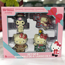 Jim Shore Hello Kitty & Friends Christmas Ornaments Set 4 Sanrio Enesco NIB picture