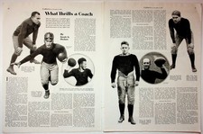 Collier's 1930 Original Football Coaching Print Article 10x13 Vintage picture