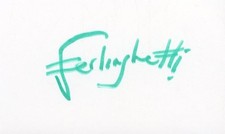 Lawrence Ferlinghetti- Signed Index Card picture