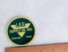 LEE SUPPLY CO. INC. Decal Sticker Vintage Mining Hard Hat Charleroi PA picture