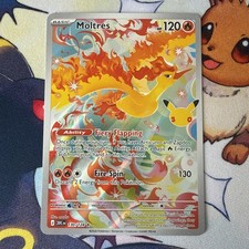 Moltres Illustration Rare 130/128 30th Anniversary  picture