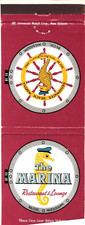 Broadwater Beach Marina Biloxi MS Vintage Matchbook Cover 1970s Seahorse picture