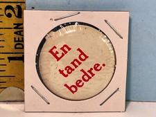 Vintage Avis Rent a Car Danish Badge Button picture