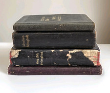 Antique German Lutheran Book Lot 1800s Hymnal Catechism Religious Collection picture