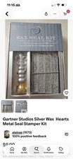 Gartner Studios Gild Wax Seal Kit incl. Metal Stamper & 4 Wax Sticks New B3 picture